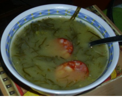 o nosso caldo verde bem apetitoso!